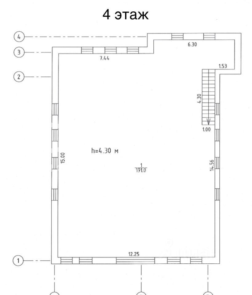 Планировка офиса 1000 м², 1 этаж, Особняк «Садовническая ул., 14, стр. 1»
